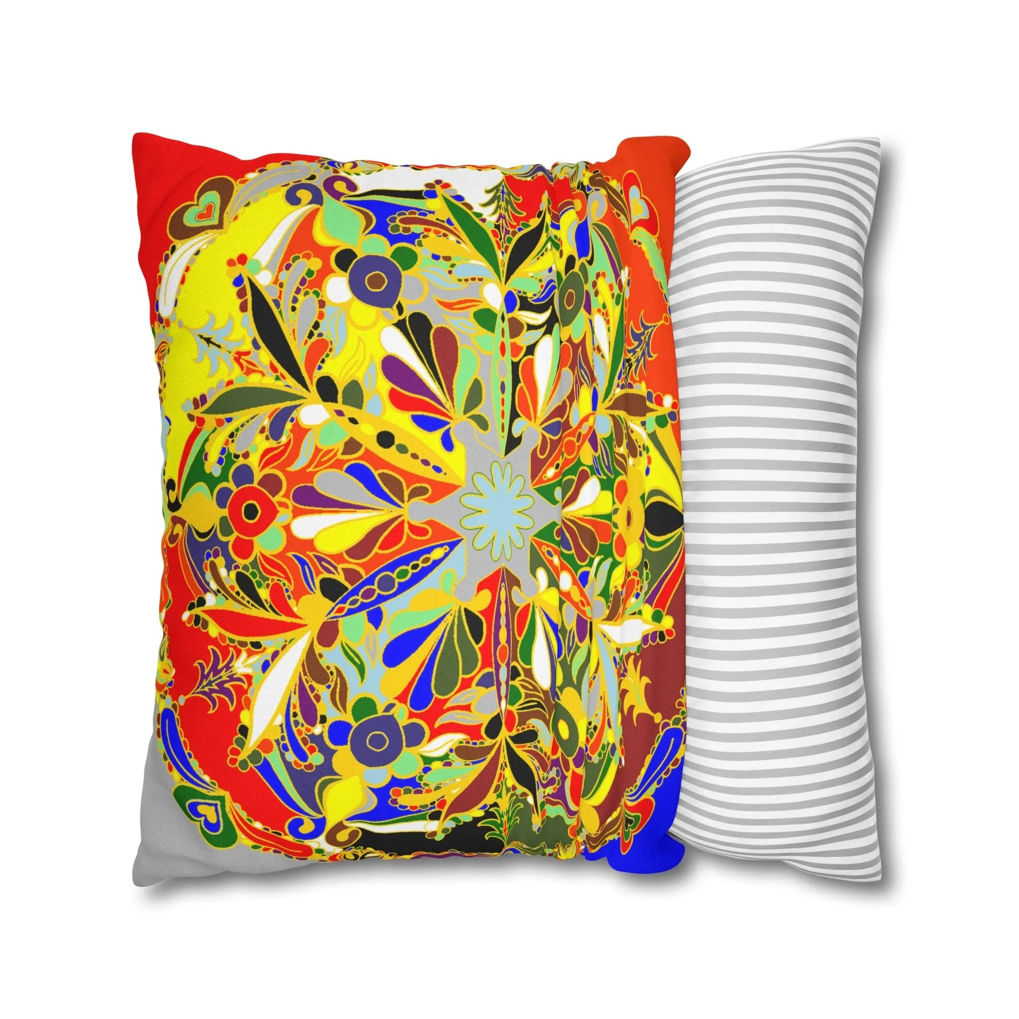 Handmade Mandala Design Pillowcase - Christmas Mandala Art