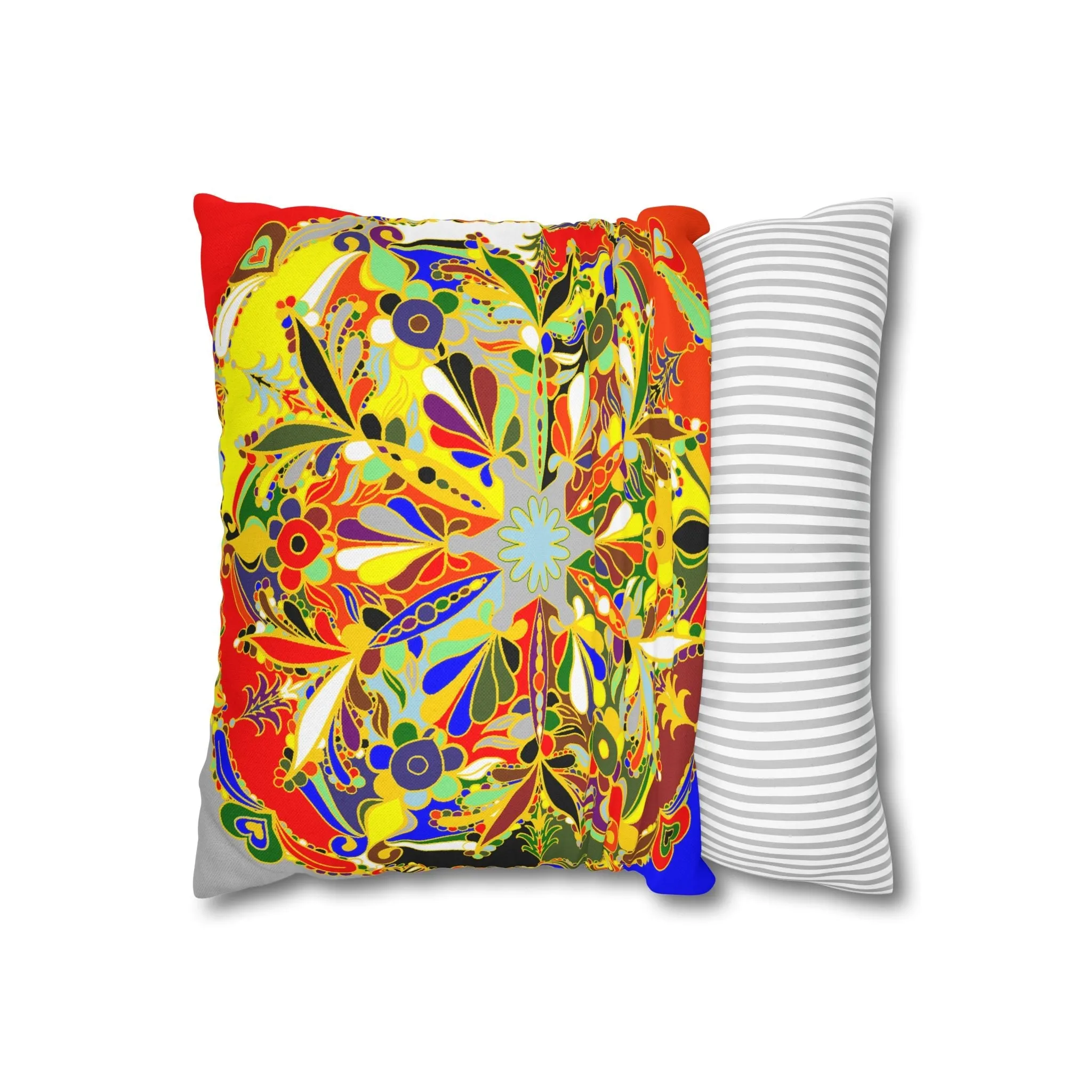 Handmade Mandala Design Pillowcase - Christmas Mandala Art