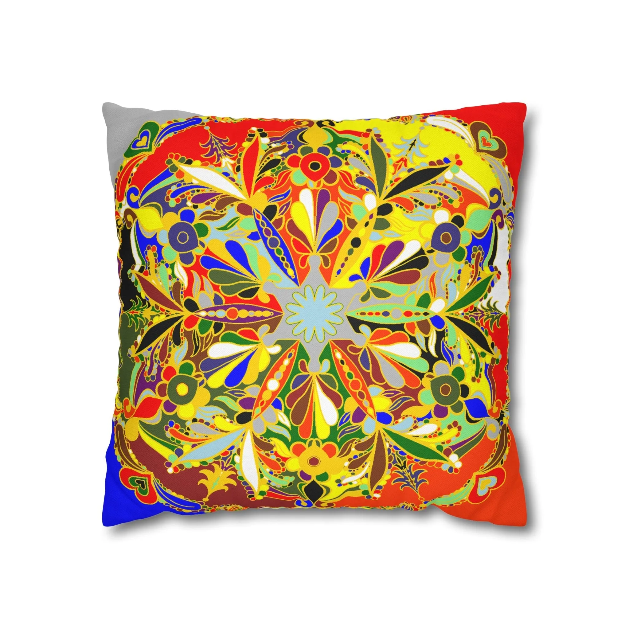Handmade Mandala Design Pillowcase - Christmas Mandala Art