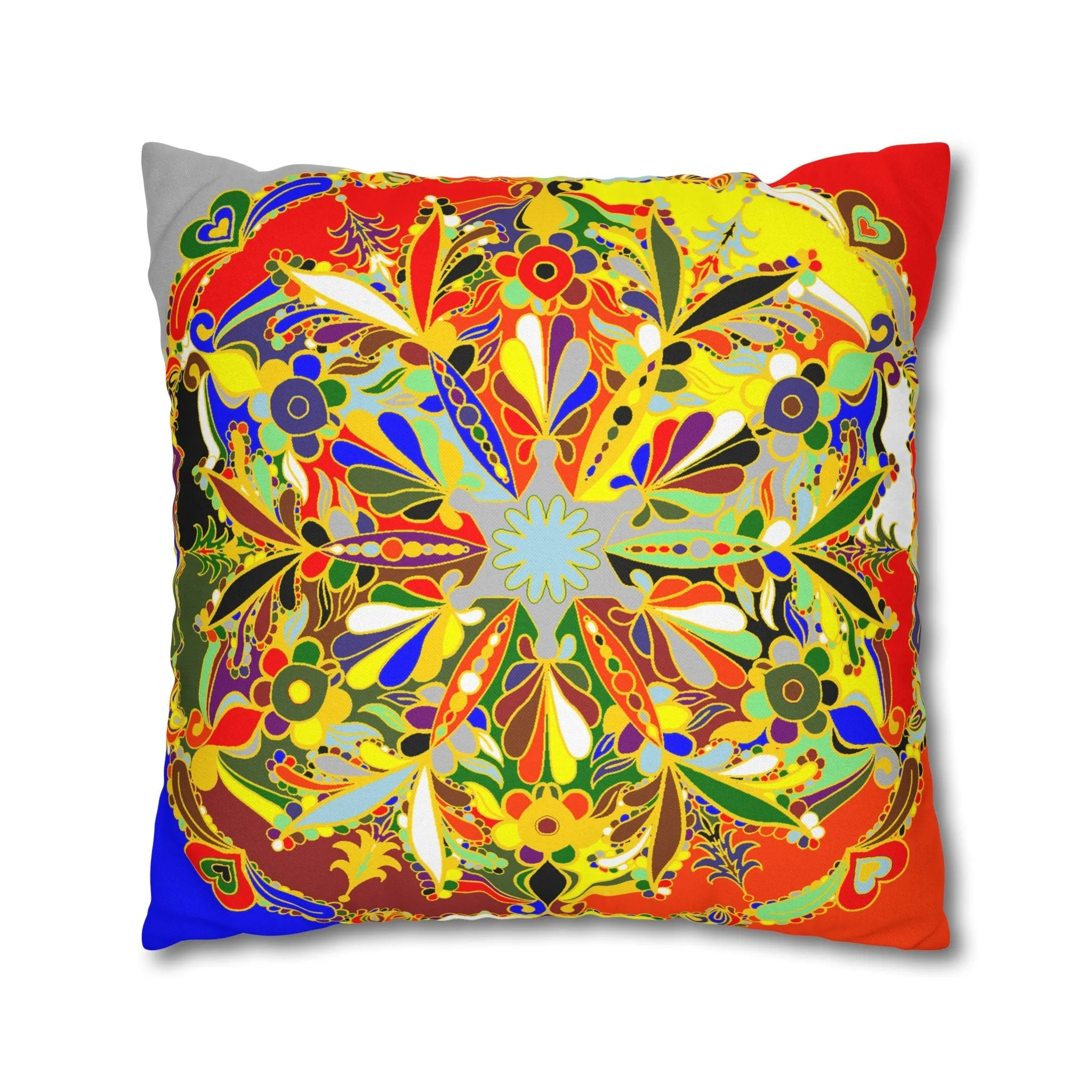 Handmade Mandala Design Pillowcase - Christmas Mandala Art