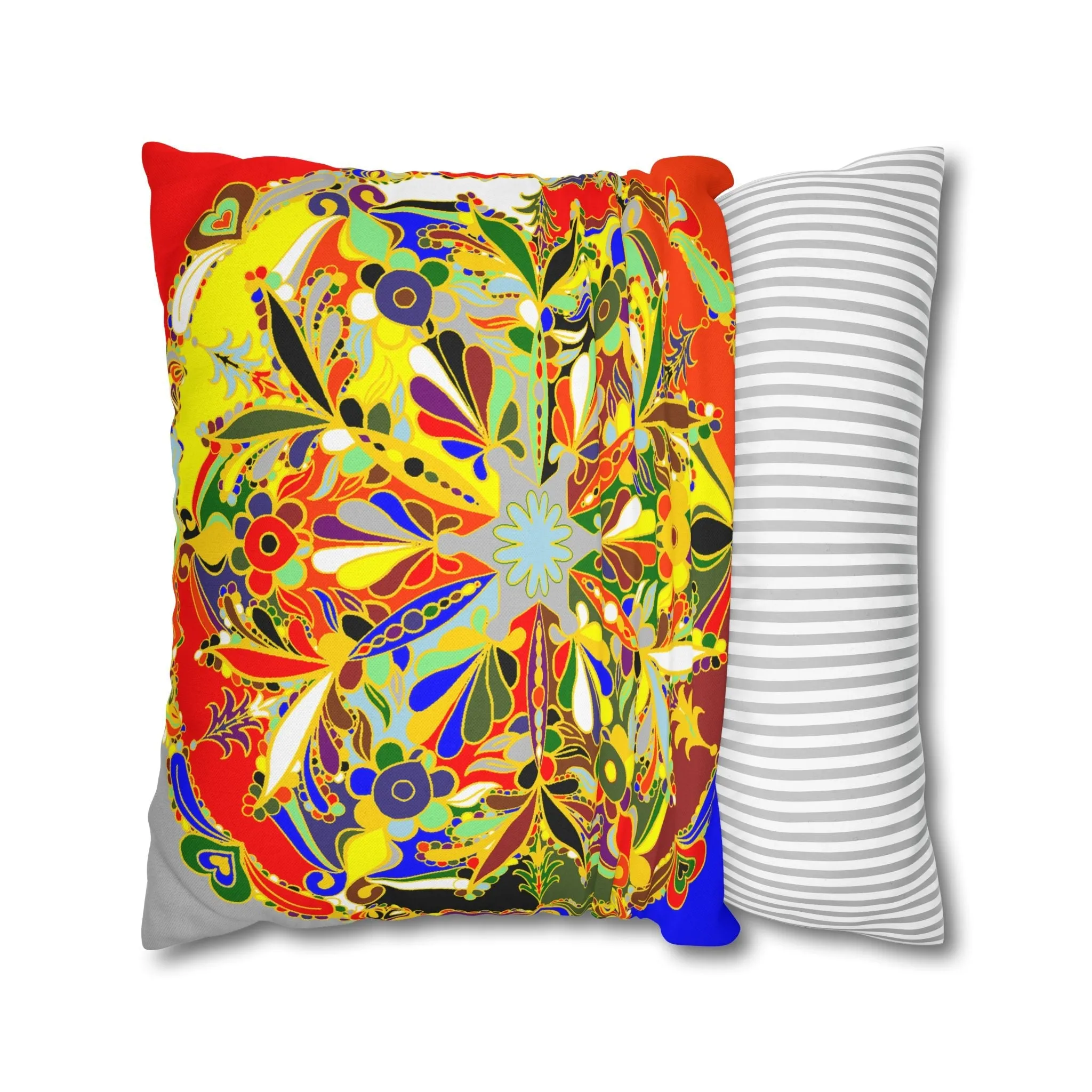 Handmade Mandala Design Pillowcase - Christmas Mandala Art
