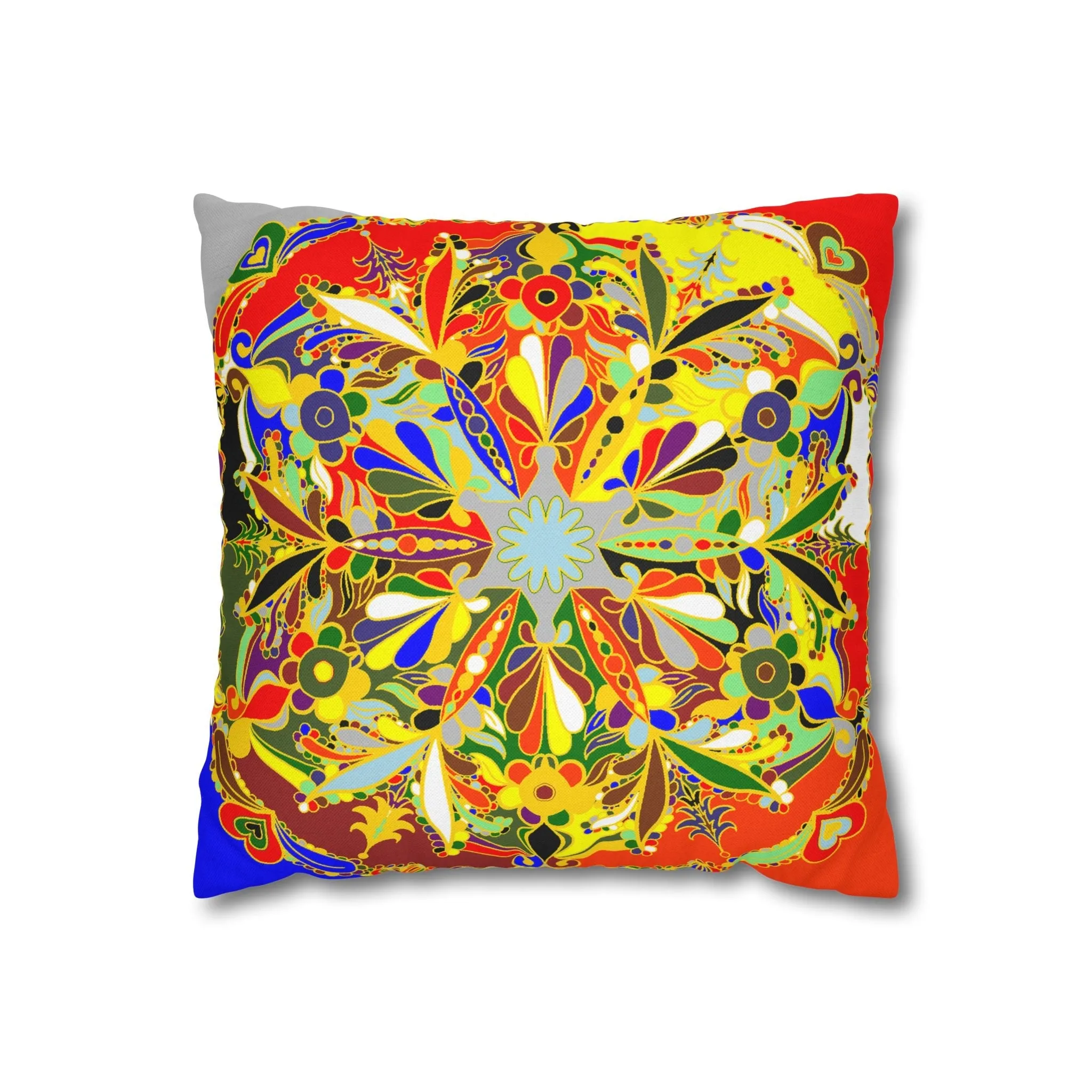Handmade Mandala Design Pillowcase - Christmas Mandala Art