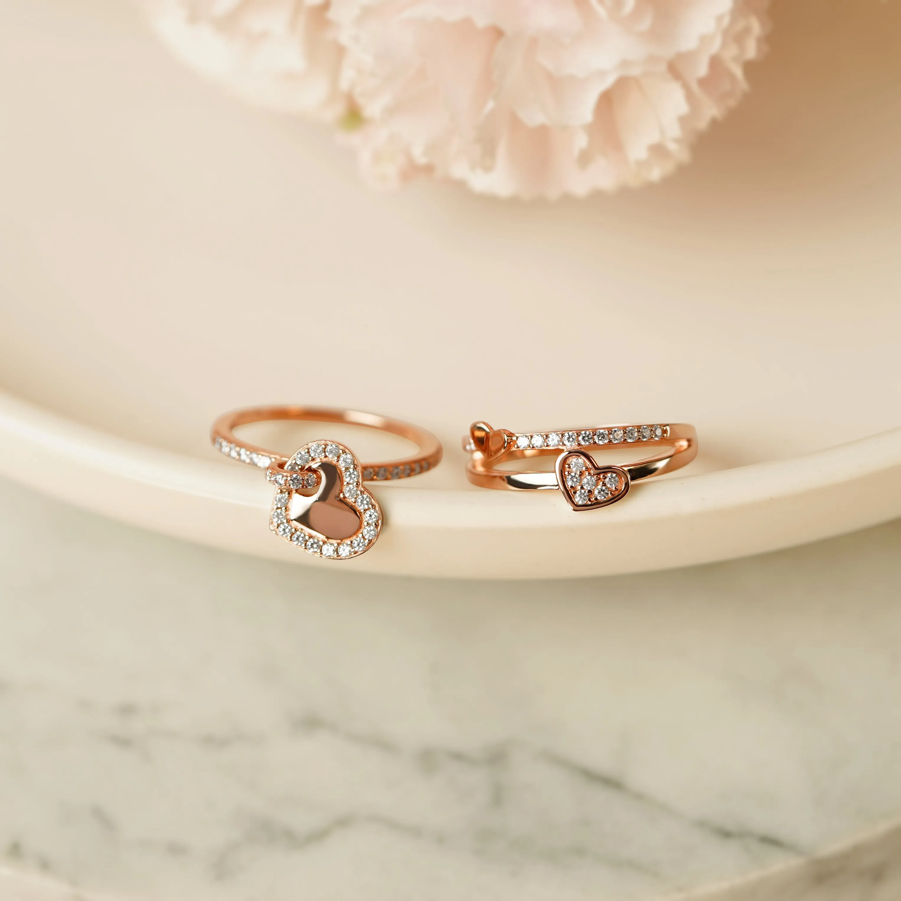 Heart Split Band Ring