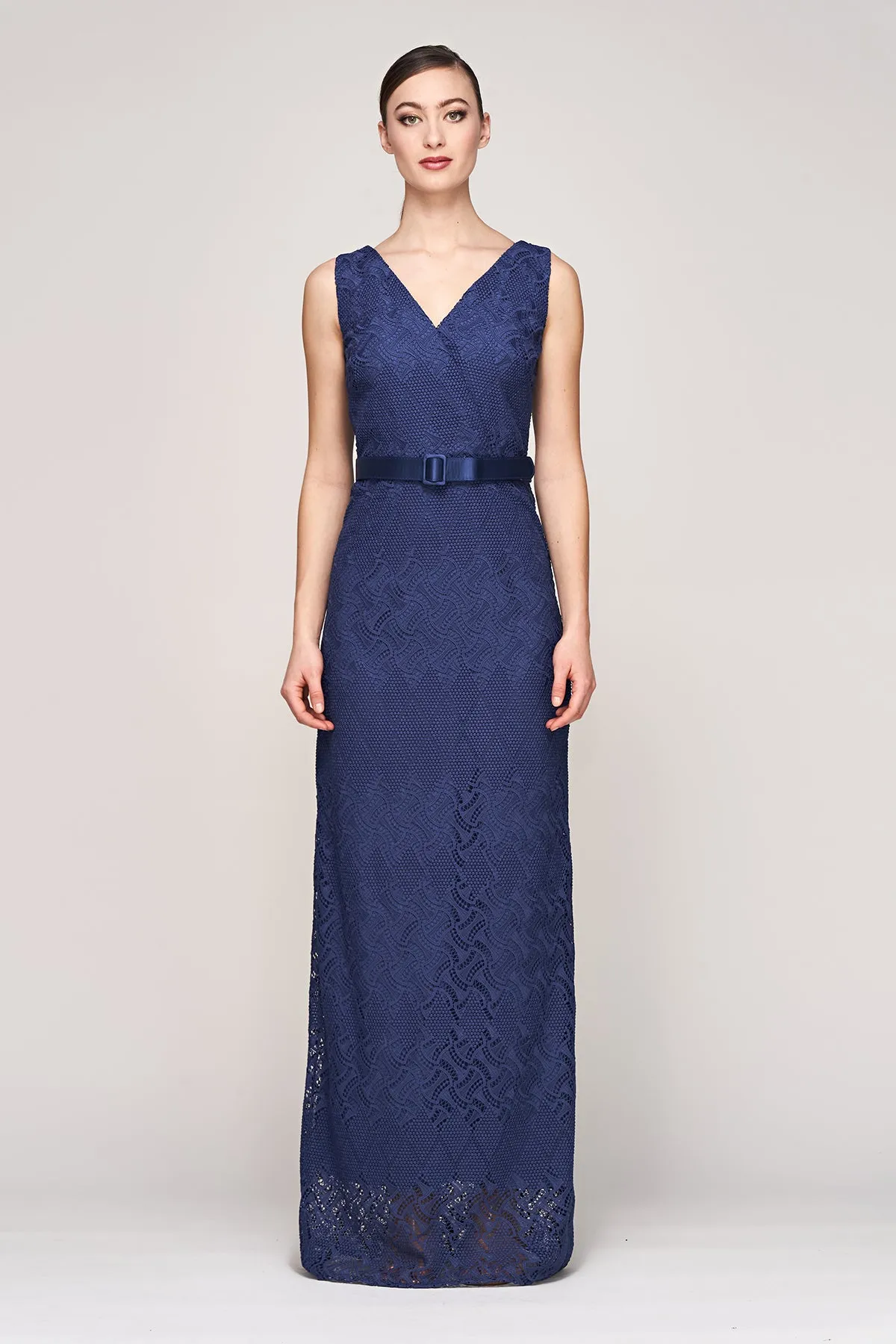 Hendrix Lace Column Gown