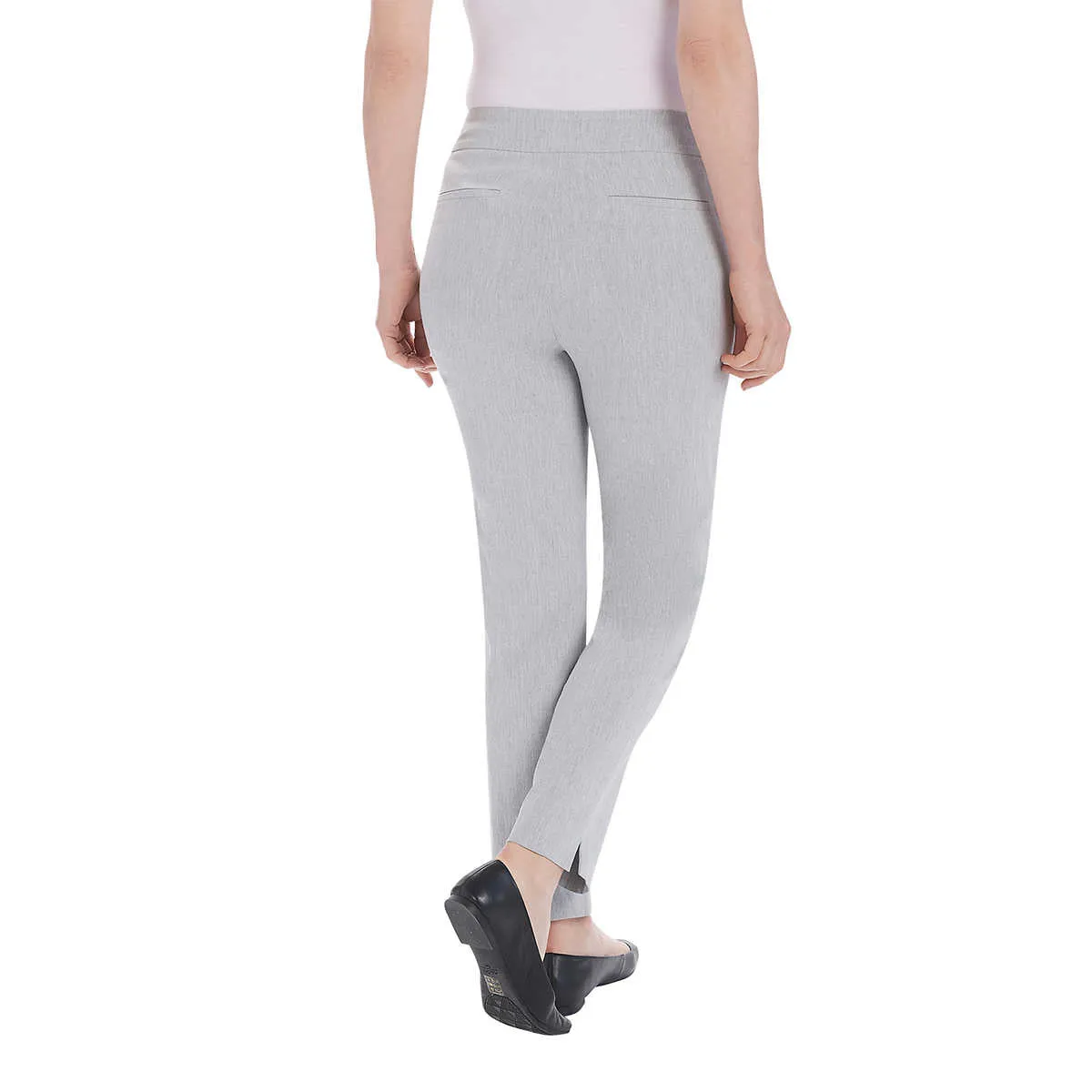Hilary Radley Women's Plus Tummy Control Pull-On Ankle Pants