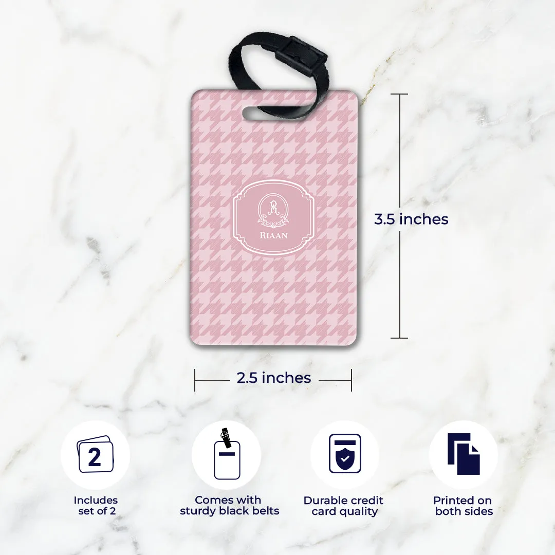 Houndstooth  Bag Tag