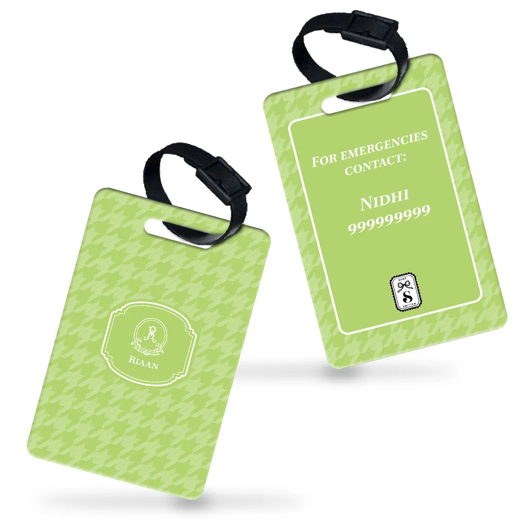 Houndstooth  Bag Tag