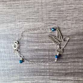 Hummingbird 925 silver bracelet