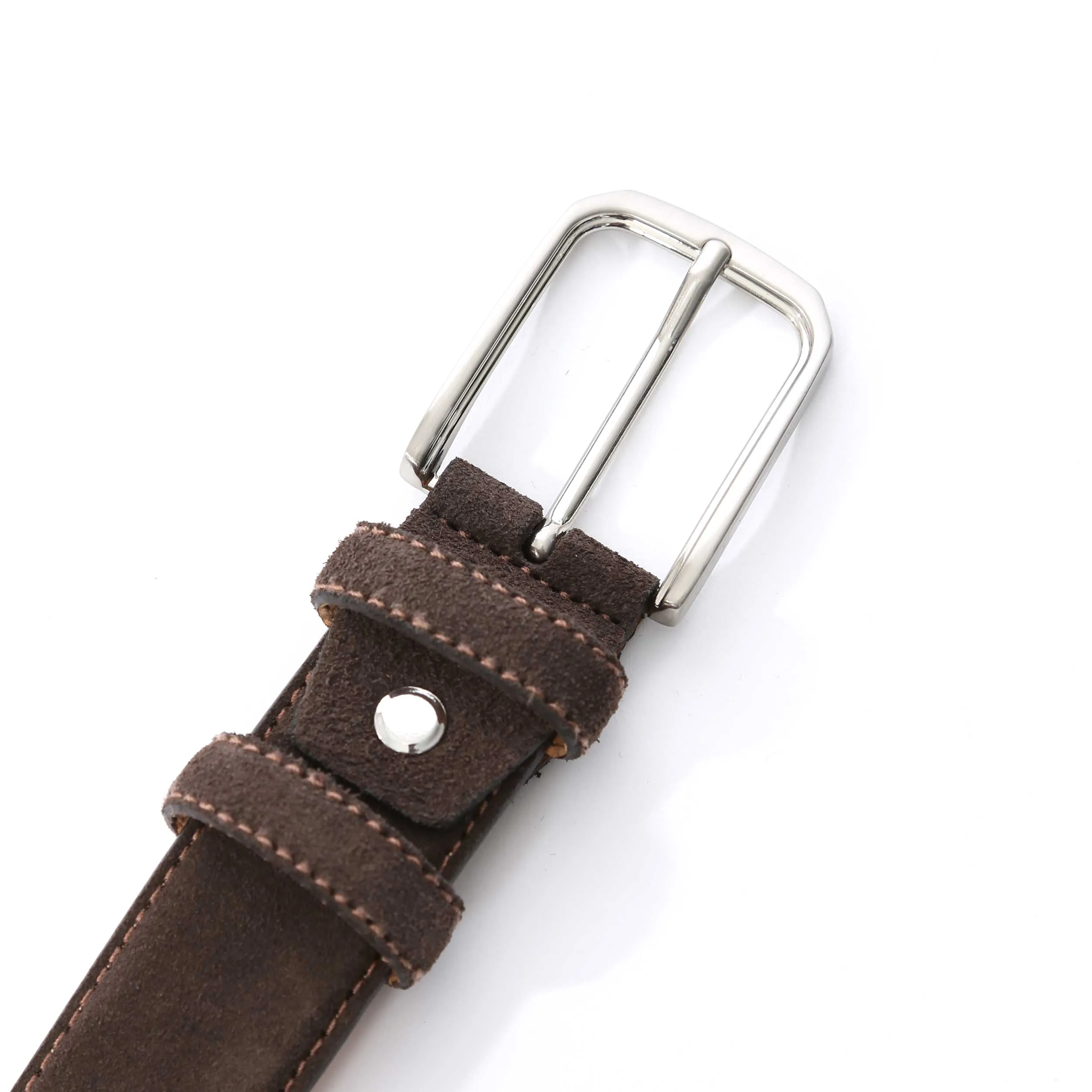 Huxley Tanner Palmer Suede Belt in Brown