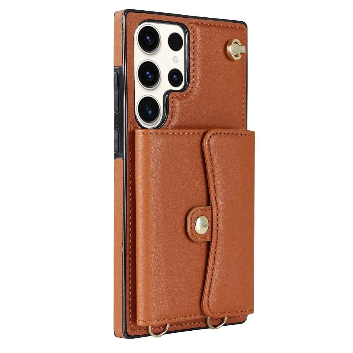 Impero Leather Wallet Galaxy Case With Lanyard