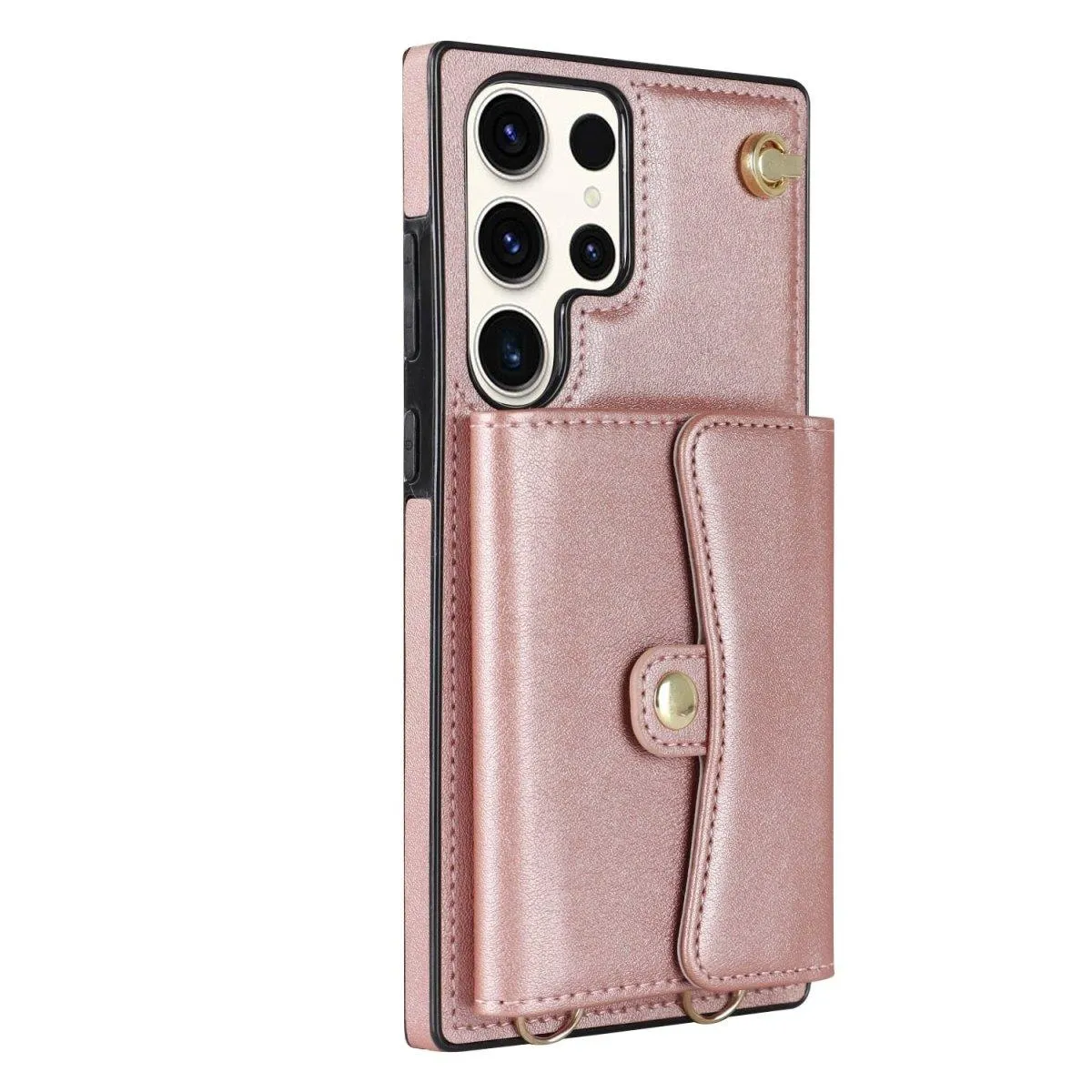 Impero Leather Wallet Galaxy Case With Lanyard