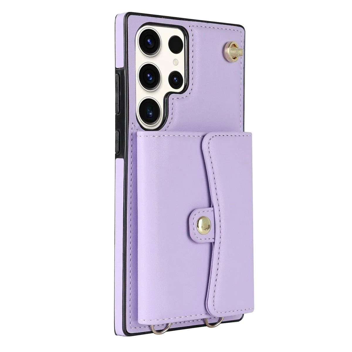 Impero Leather Wallet Galaxy Case With Lanyard