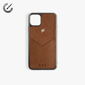 iPhone 11 Pro Max Case Corteccia Card Brown