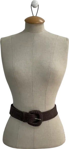JMcLaughlin Brown Merriweather Woven Belt UK S