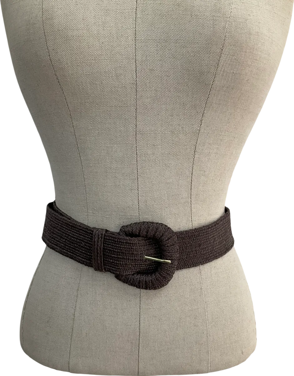 JMcLaughlin Brown Merriweather Woven Belt UK S