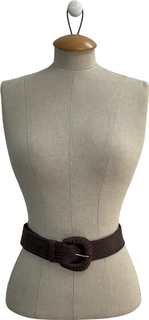 JMcLaughlin Brown Merriweather Woven Belt UK S