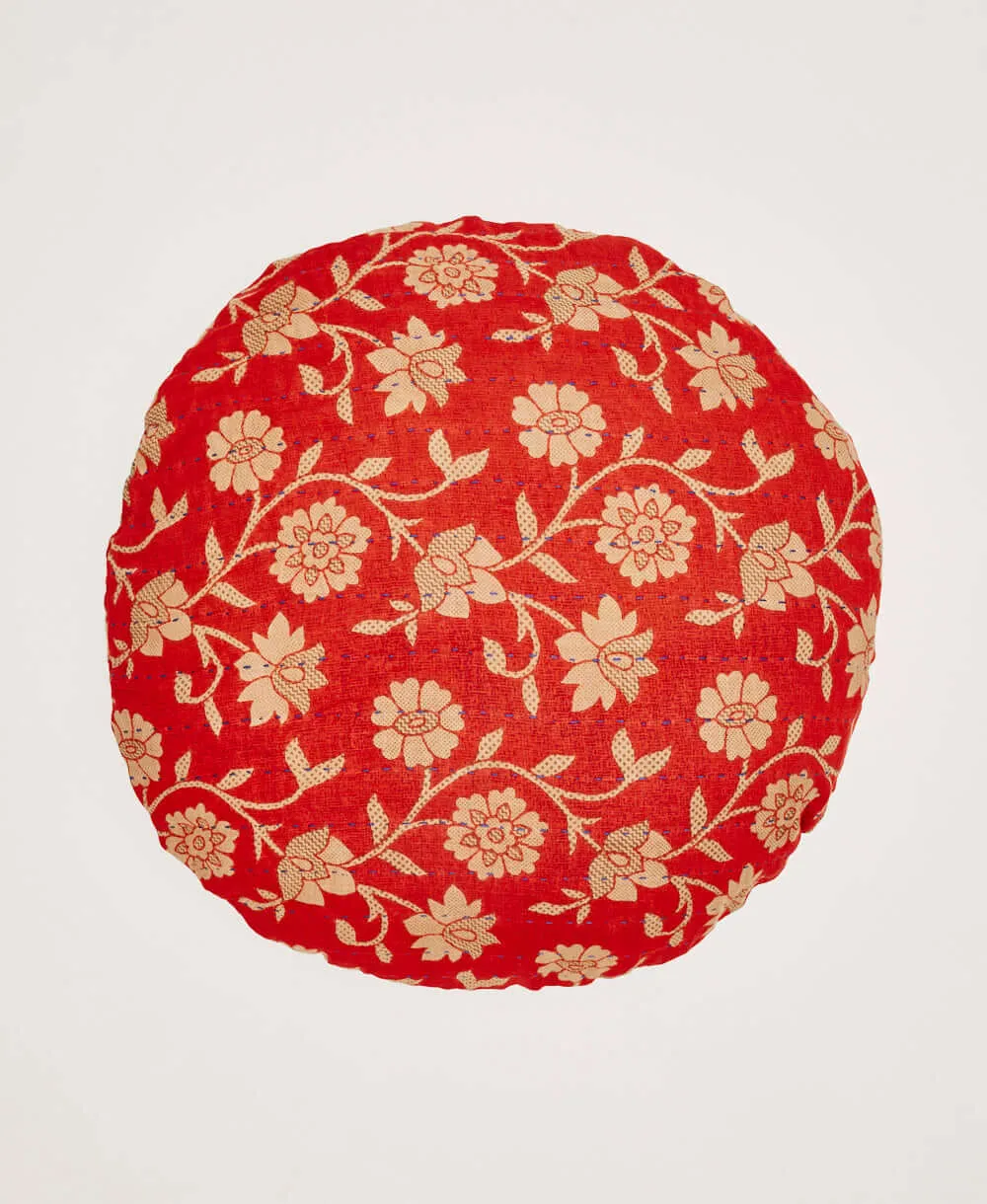 Kantha Round Pillow - No. 230837