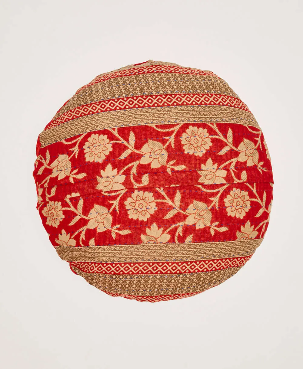 Kantha Round Pillow - No. 230837