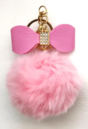Key Chain Rabbit Poms
