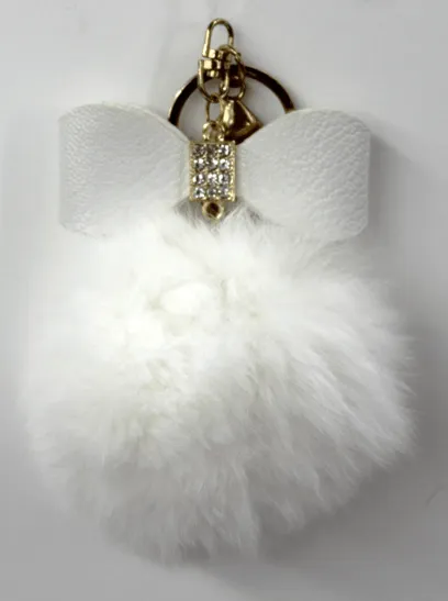 Key Chain Rabbit Poms