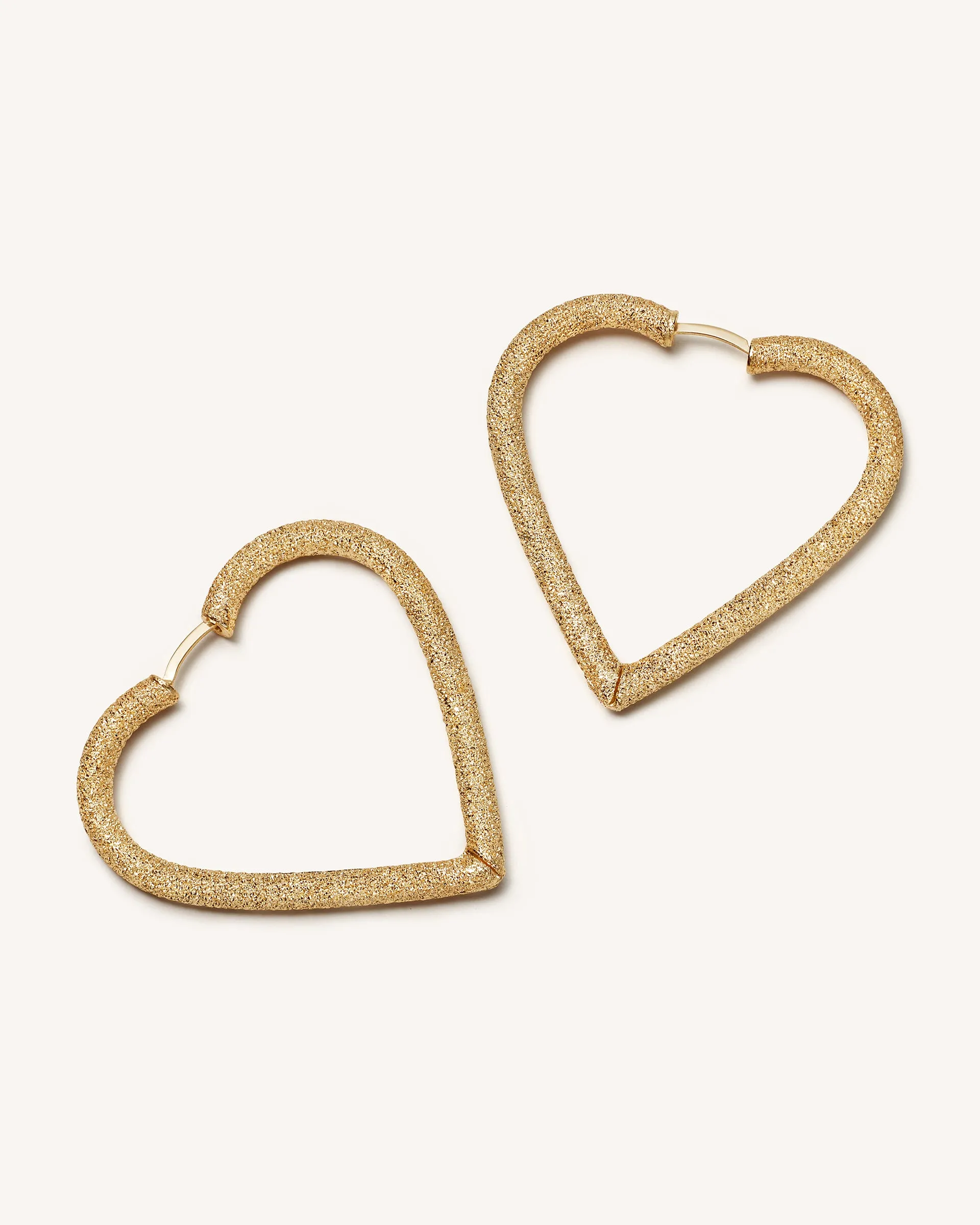 Large Cuore Hoop Earrings