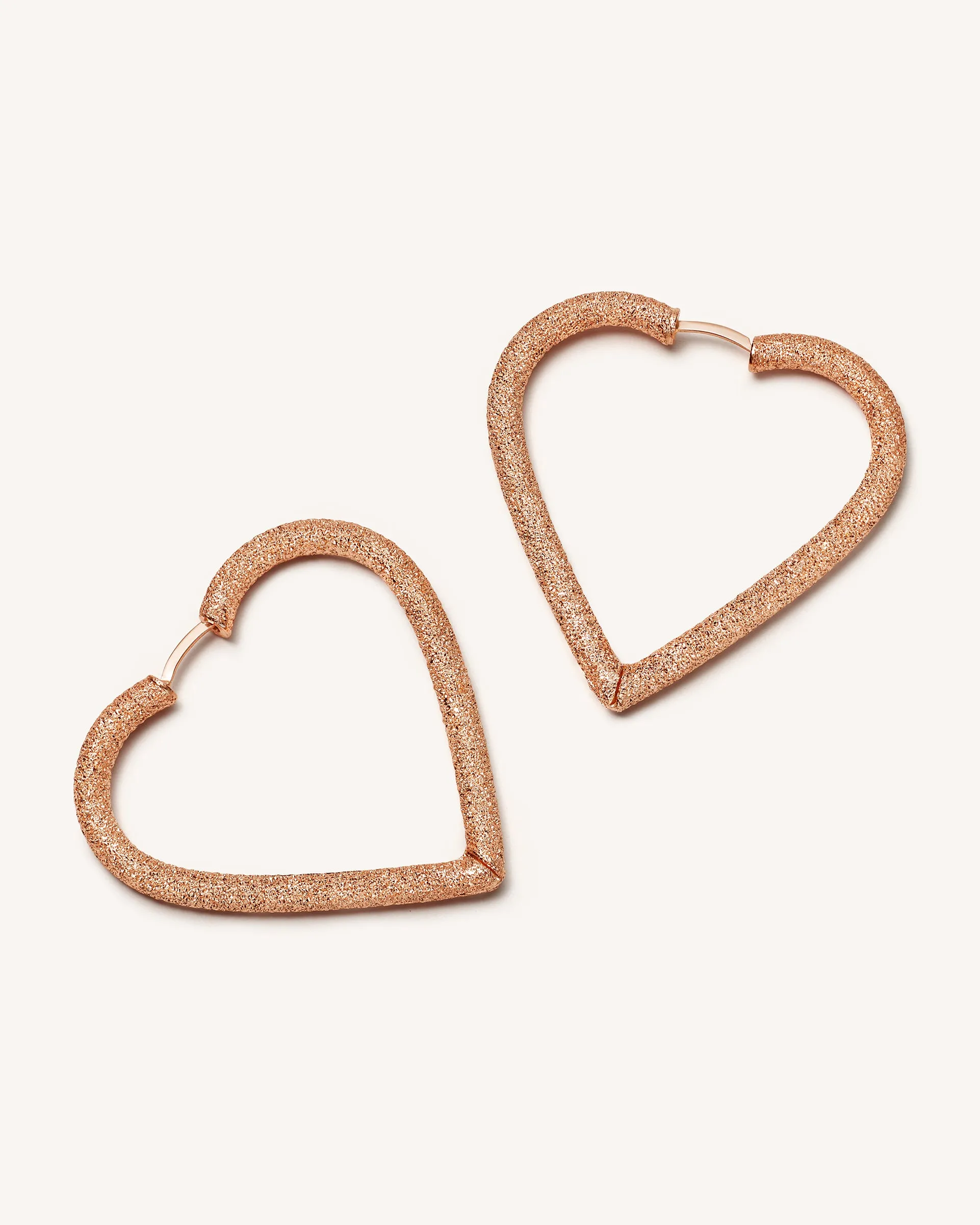 Large Cuore Hoop Earrings