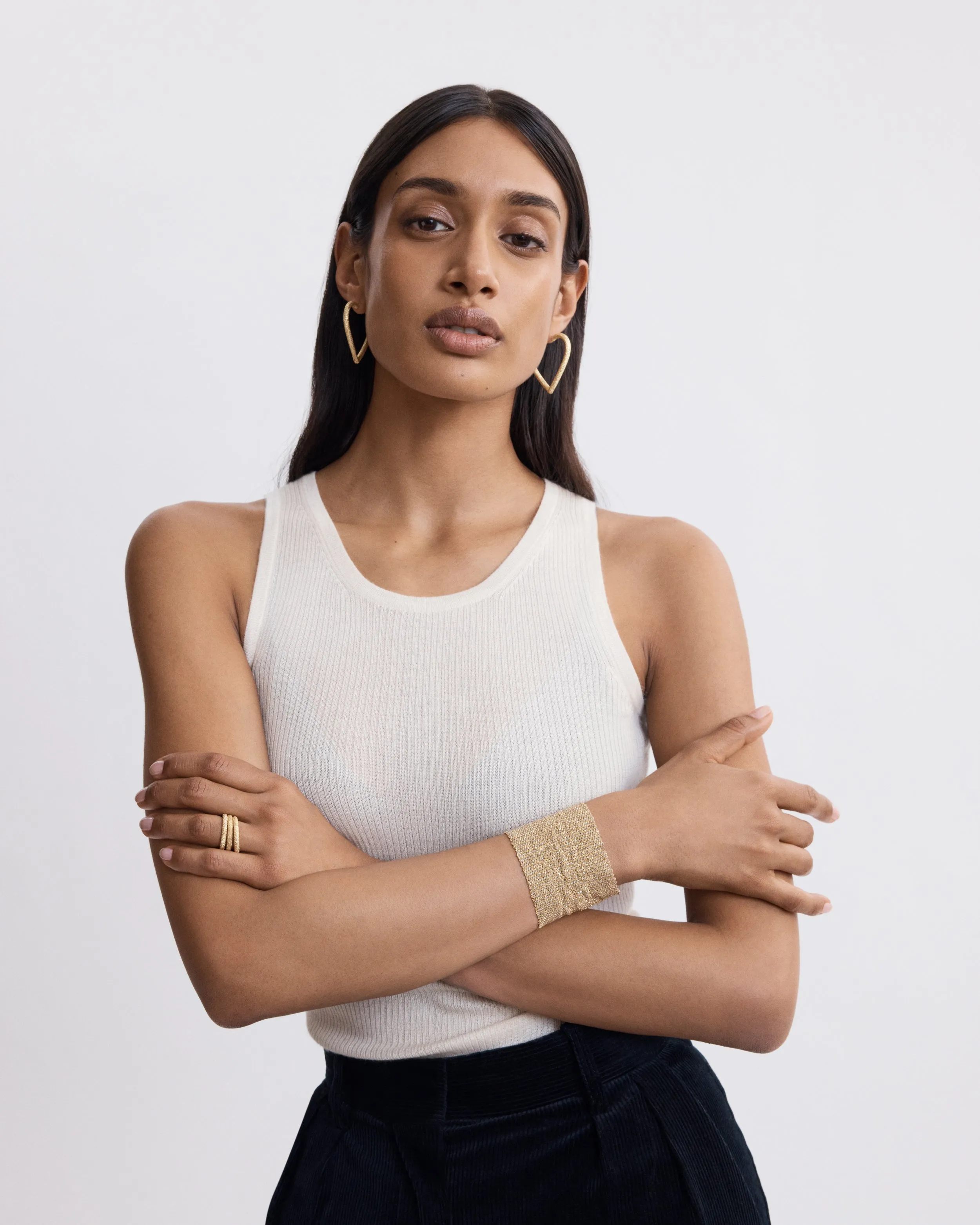 Large Cuore Hoop Earrings