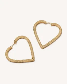 Large Cuore Hoop Earrings