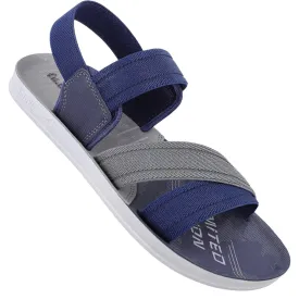 Blue Grey Mens Daily Wear Sandals - WG5825