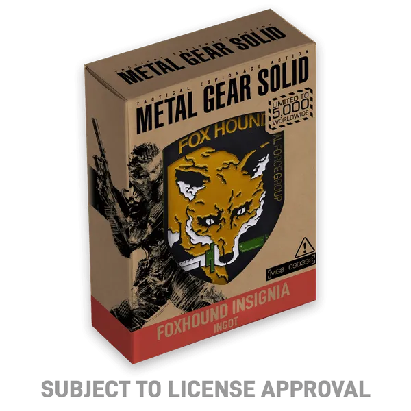 Metal Gear Solid FOXHOUND Insignia Limited Edition Ingot