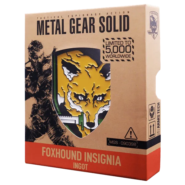 Metal Gear Solid FOXHOUND Insignia Limited Edition Ingot