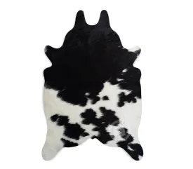 Mini Cowhide Rug - Black and White