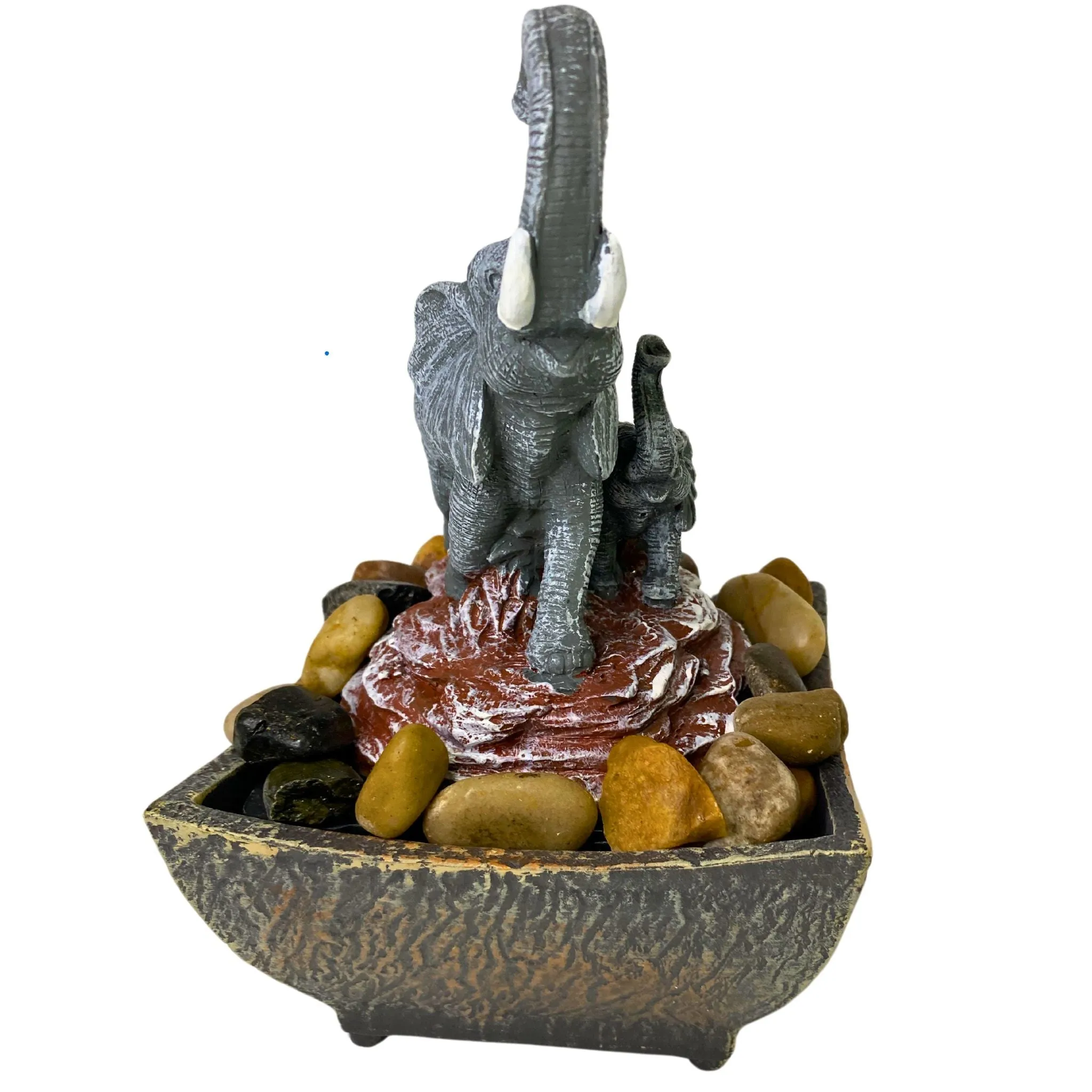 Modern Expressions Decorative Elephant Fountain - 20 Piece Set for Home and Garden Décor