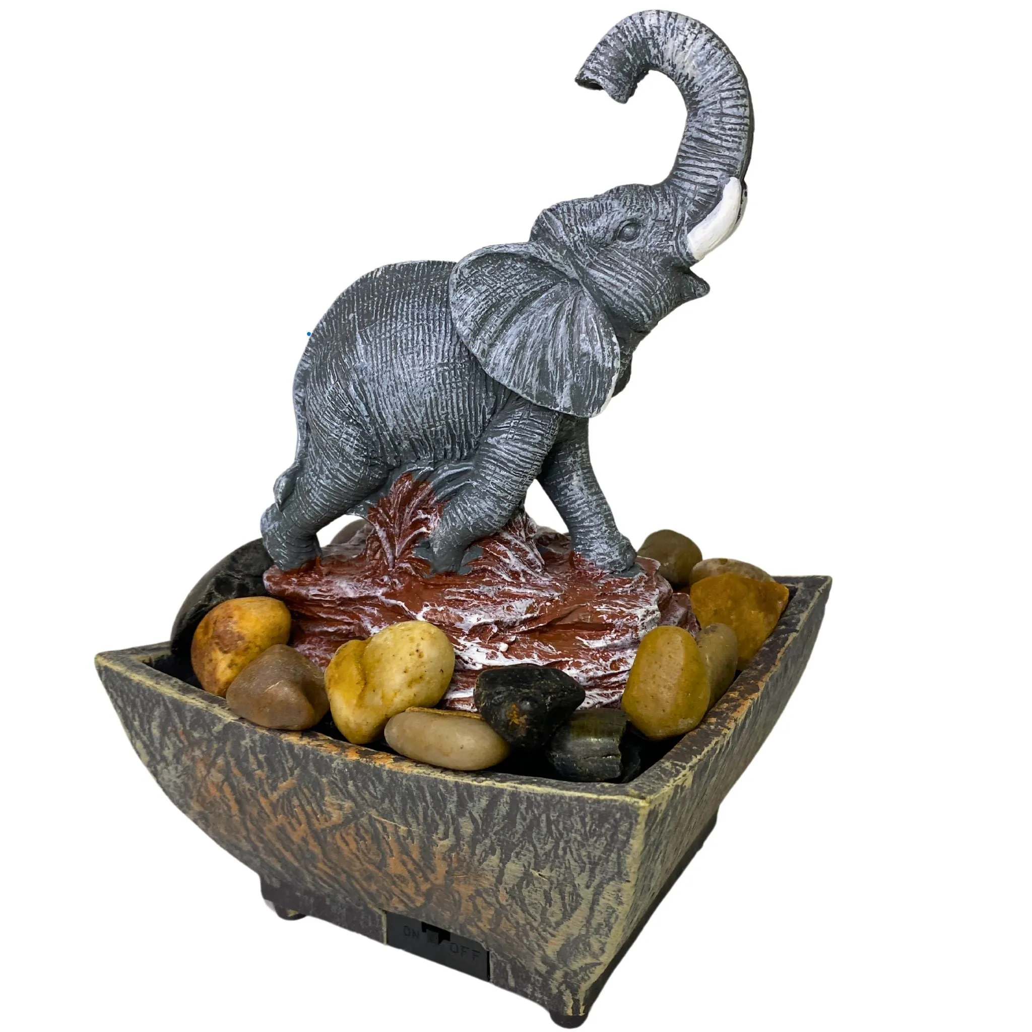 Modern Expressions Decorative Elephant Fountain - 20 Piece Set for Home and Garden Décor