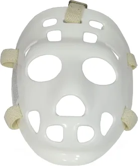 MyLec Pro MK1 Youth Goalie Mask - Lightweight  Durable - High-Impact - Ventilation Holes   Adjustable Straps (White, Small) Great for Halloween Mask