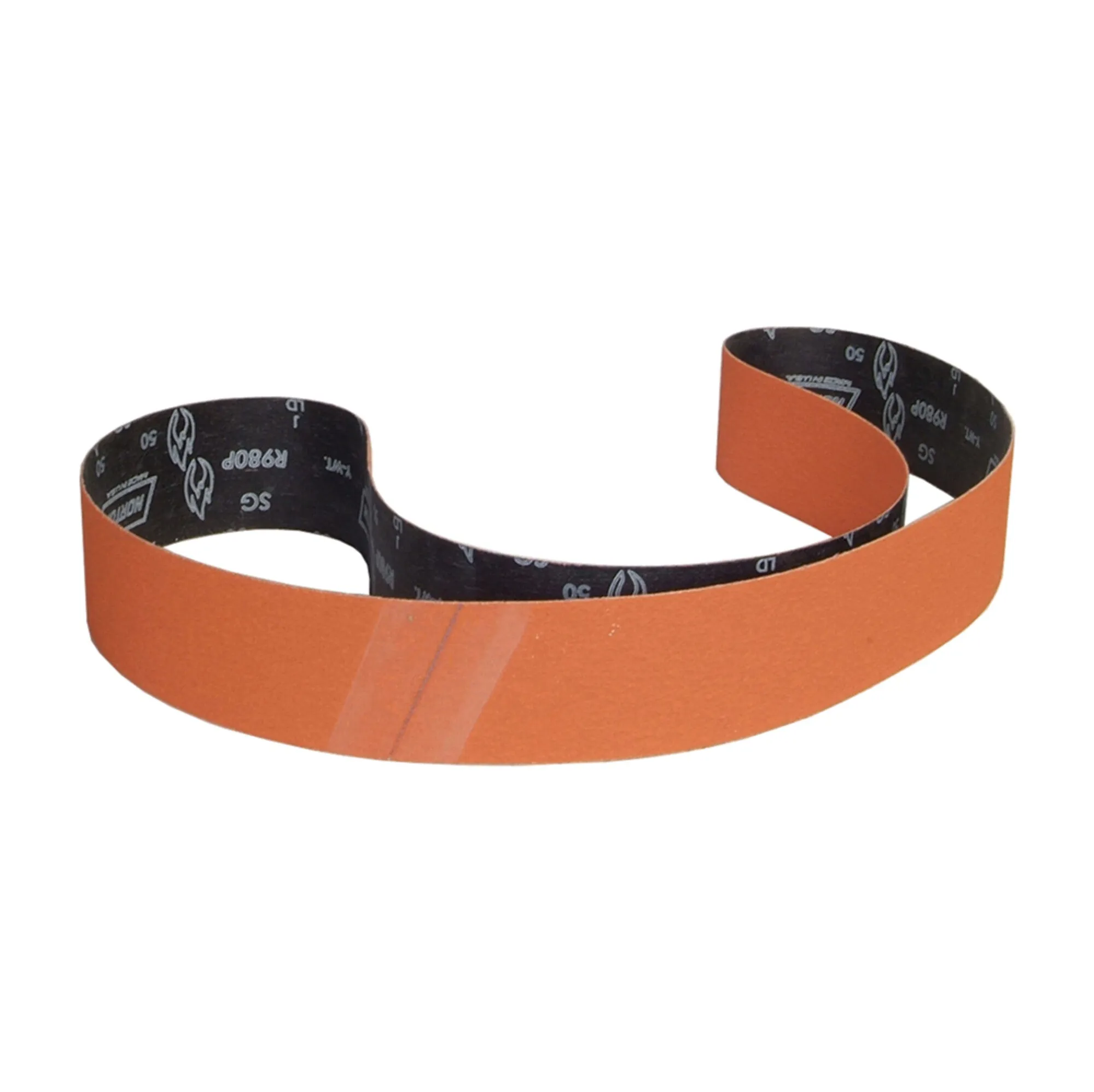 Norton 3 x 132 In. Blaze Cloth Narrow Backstand Belt 80 Grit R980P  50 Count
