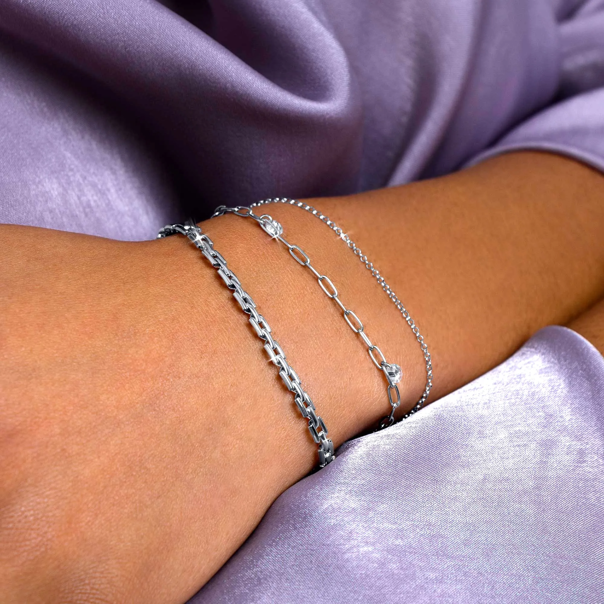 Nova Sparks Silver Bracelet