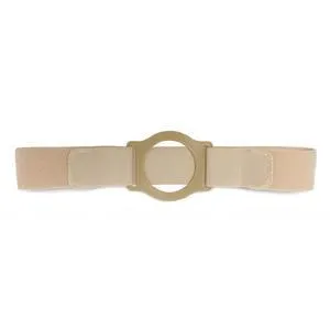 Nu-Comfort 2" Wide Beige Support Belt 2-1/4" I.D. Ring Plate 36"-40" Waist Large, Latex-Free