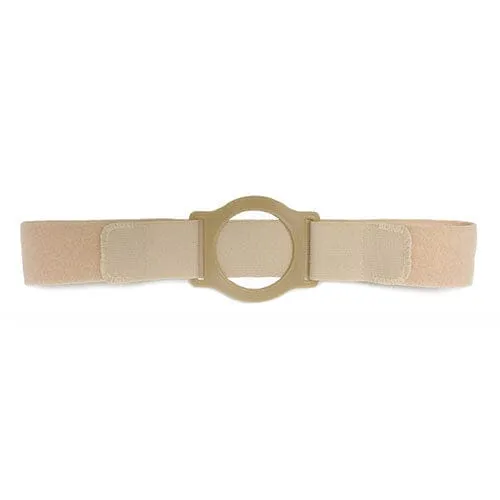 Nu-Comfort 2" Wide Beige Support Belt 3-1/4" I.D. Ring Plate 32"-35" Waist Medium, Latex-Free