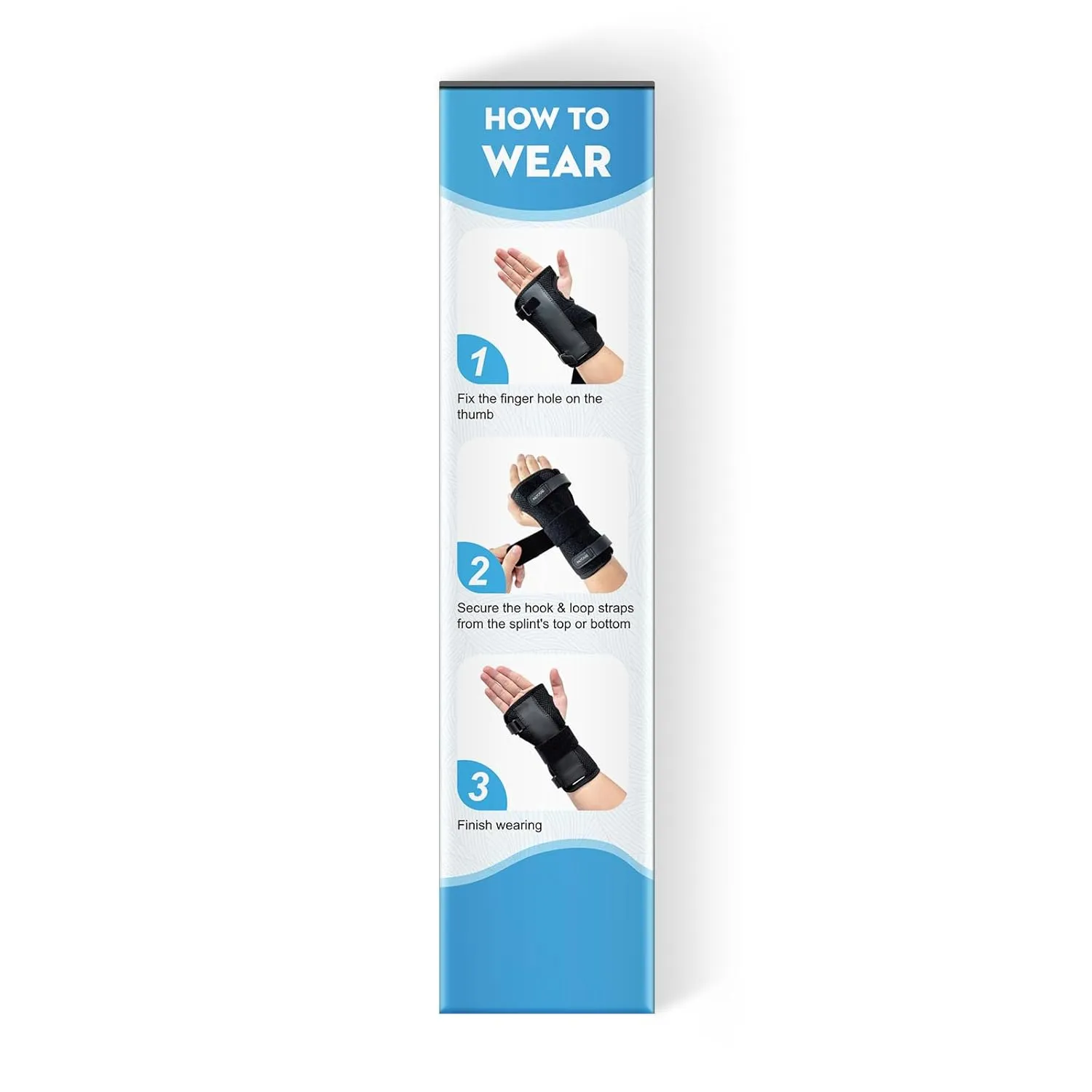 ONLYCARE FSA HSA Carpal Tunnel Wrist Brace Fit Right Hand, Adjustable Wrist Wraps Night Support, Metal Splint Stabilizer Relief Pain for Women Men, Hand Brace for Sprain, Arthritis, Tendonitis, L