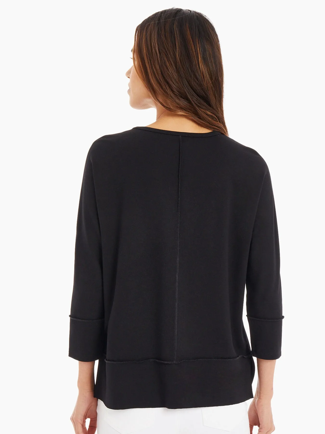 Plus Size Seam Detail Dolman Tunic