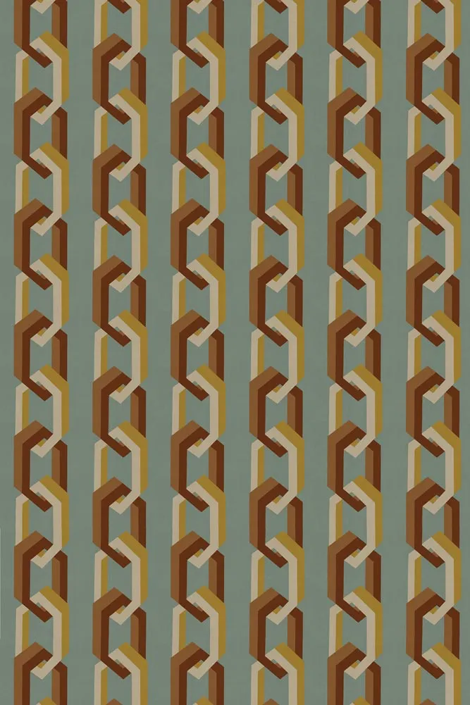 Poodle & Blonde Chain Of Fools Jade Wallpaper