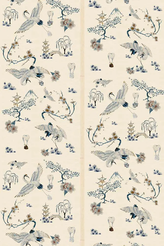 Poodle & Blonde Food Babies Ivory Wallpaper