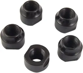 Qtqgoitem 5 Pcs Black 9.1mm Dia Female Thread Bike Rear Axle Cone (Model: b28 c0b d26 597 e67)