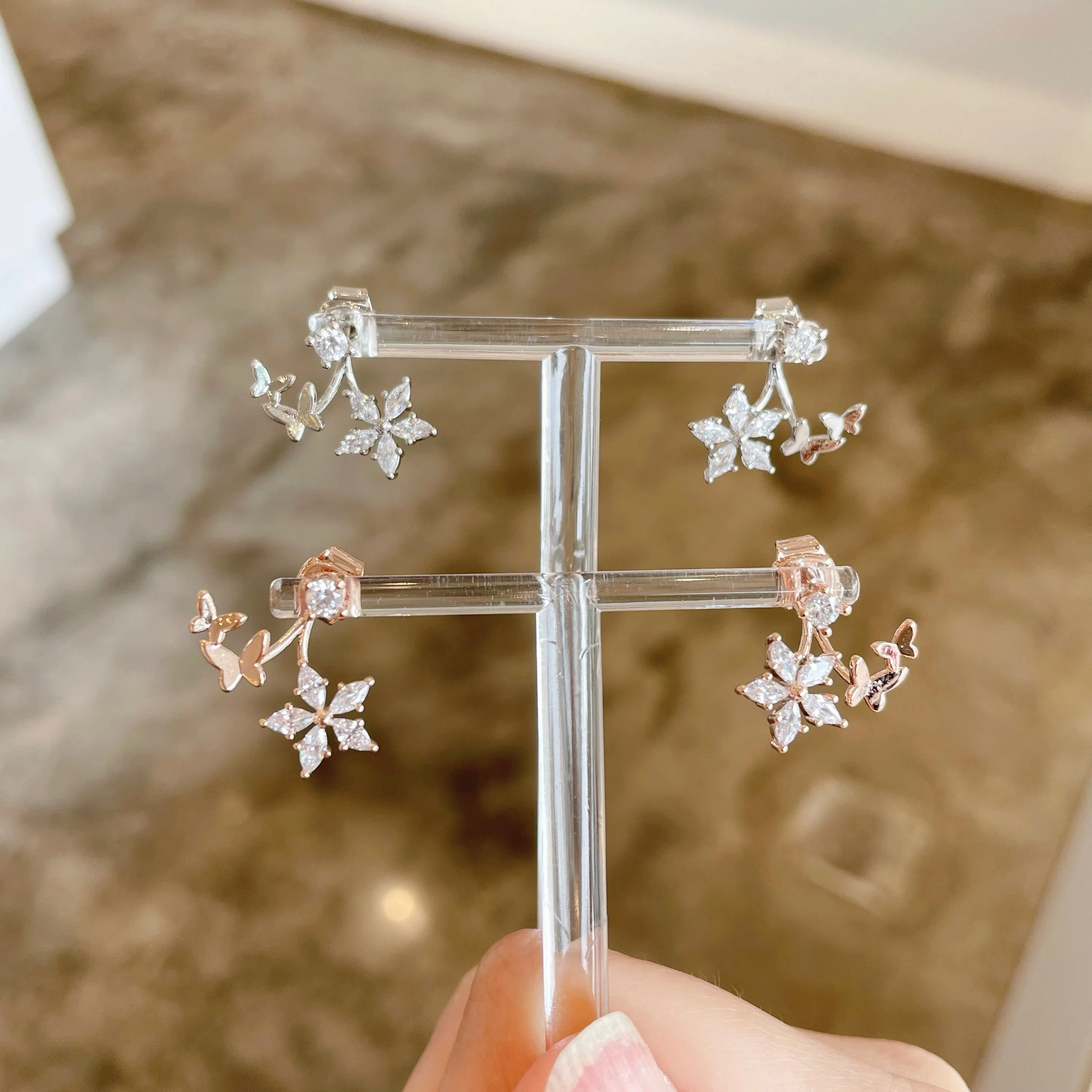 Rose Gold Cressida Earrings