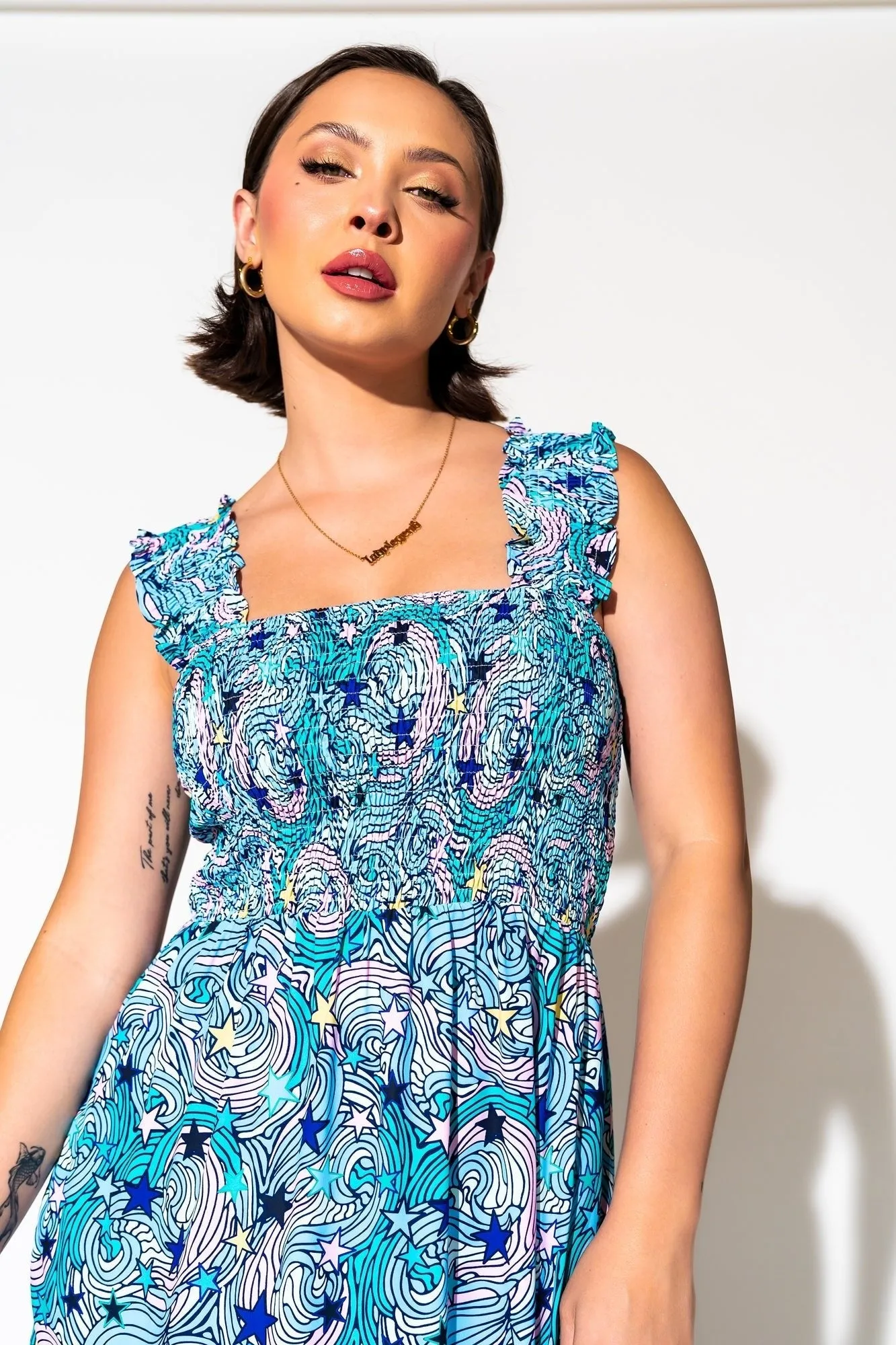 Rulebreaker Smocked Dress in Wonder Girl