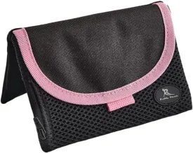 Running Buddy Magnetic Buddy Pouch, Beltess, Chafe and Bounce Free, Runners Fanny Pack, Phone Holder, Great for Running, Walking, Traveling & More, For Men & Women - 6-3/4 L x 4 W - Black and Pink