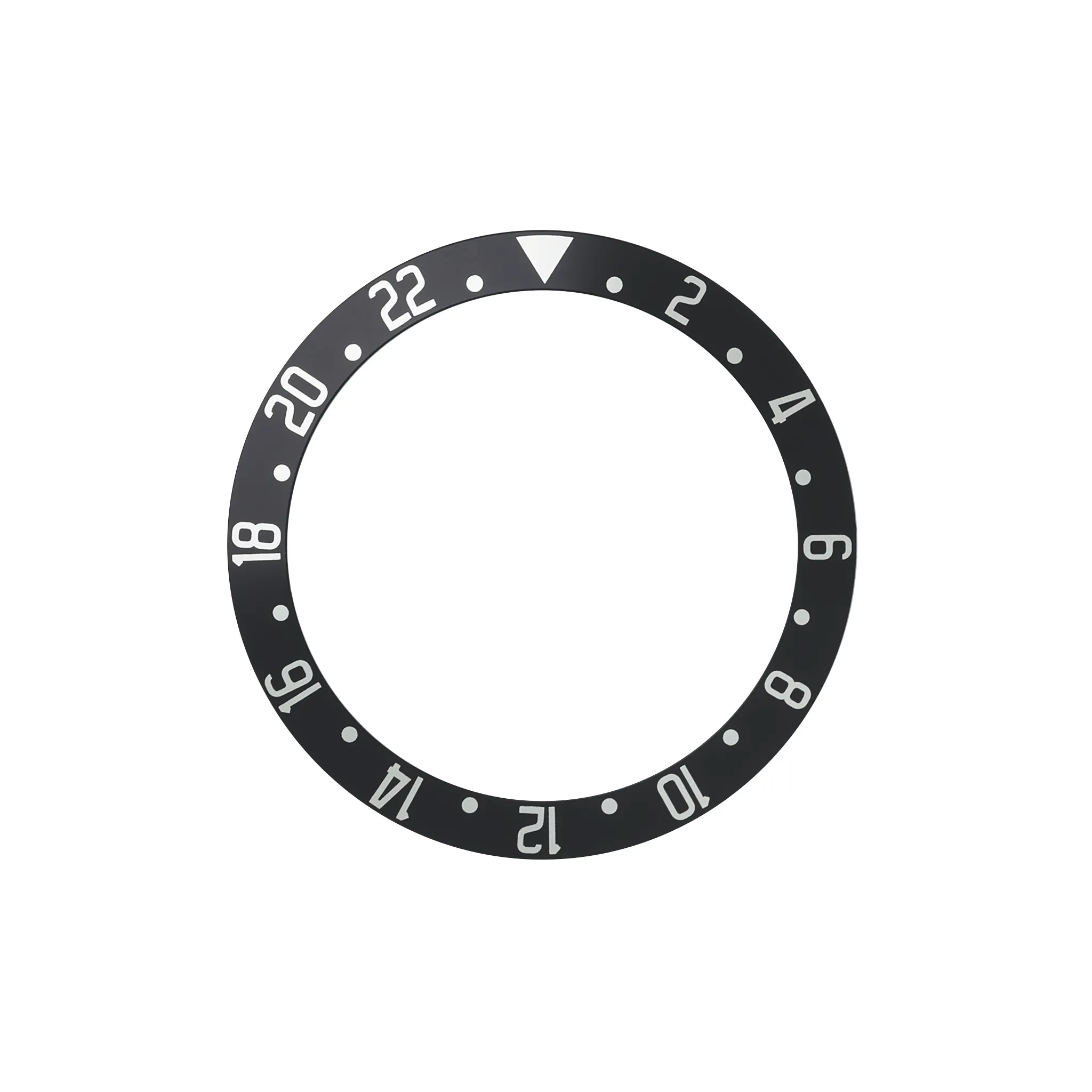 SKX007/SRPD Aluminium Bezel Insert: GMT BB style Black/White