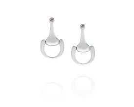 Sterling Silver Small Equestrian Bit Earrings