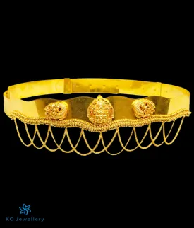 The Aarini Silver Bridal Lakshmi Oddiyanam Waist belt